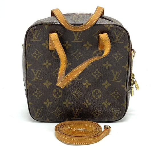 LOUIS VUITTON M47500 Monogram Spontini 2-Way Shoulder Bag in Monogram Canvas, Women's, Brown