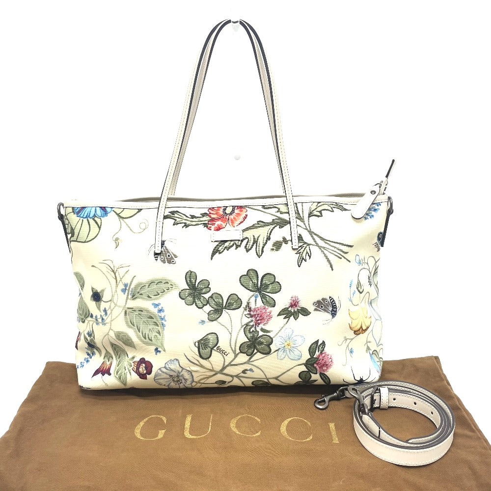 GUCCI 353437 フローラ 花柄 クリス ナイト カバン 2WAY トートバッグ ショルダーバッグ レザー/PVC レディース - brandshop-reference