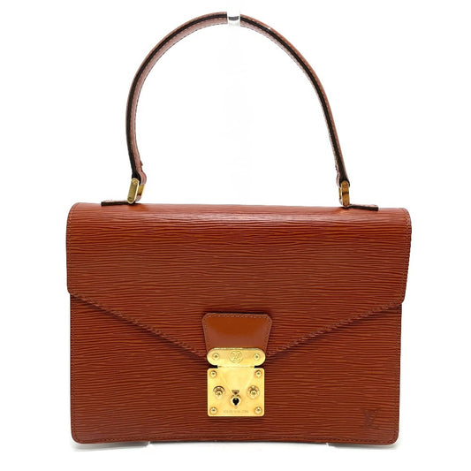 LOUIS VUITTON M52133 Epi Concorde Business Bag Handbag in Epi Leather, Kenya Brown