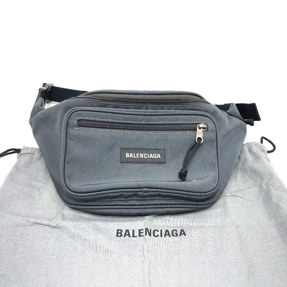 BALENCIAGA 482389 ウエストポーチ エクスプローラー カバン ベルトバッグ ウエストバッグ ナイロン ユニセックス グレー系