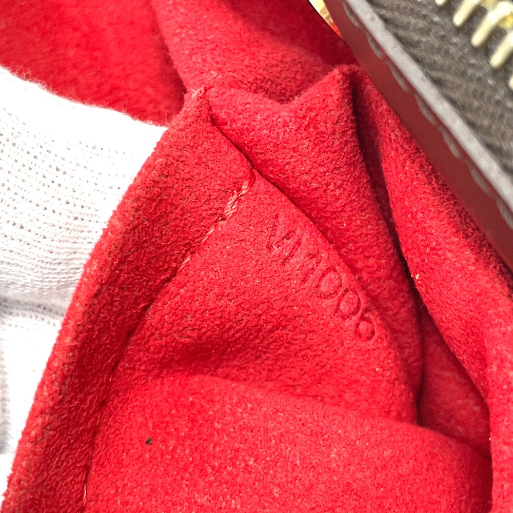 LOUIS VUITTON N51201 Damier Knightsbridge Top Handle Handbag in Damier Canvas and Brown Ebene