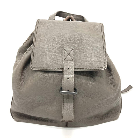 BOTTEGA VENETA B05902330W Intrecciato Cervo Leather Backpack for Men, Brown