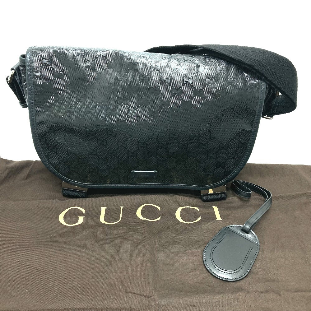 GUCCI 201732 GGインプリメ カバン ワンショルダーバッグ メッセンジャーバッグ ショルダーバッグ GGインプリメ メンズ ブラック