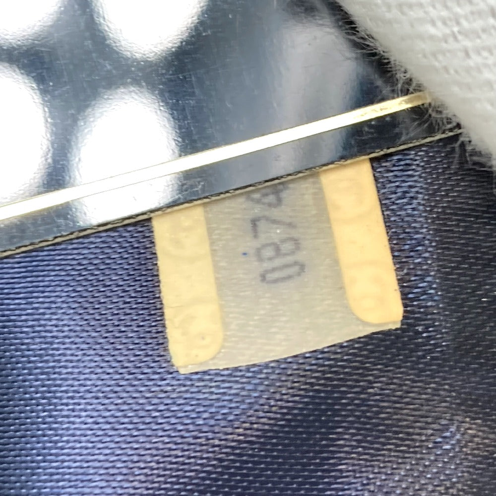 CHANEL ココマーク CC マトラッセ フリンジ カバン 肩掛け ショルダーバッグ ラムスキン レディース ブルー