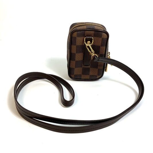 LOUIS VUITTON N61738 ダミエ エテュイ オカピ カバン ポーチ ショルダーバッグ ダミエキャンバス レディース エベヌ ブラウン