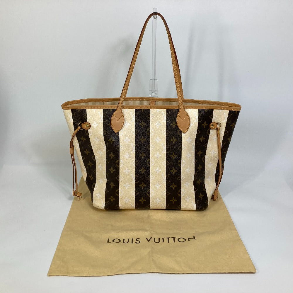 LOUIS VUITTON M40560 Monogram Rayeur Neverfull MM Tote Bag in Monogram Canvas, Women's, Brown/Beige