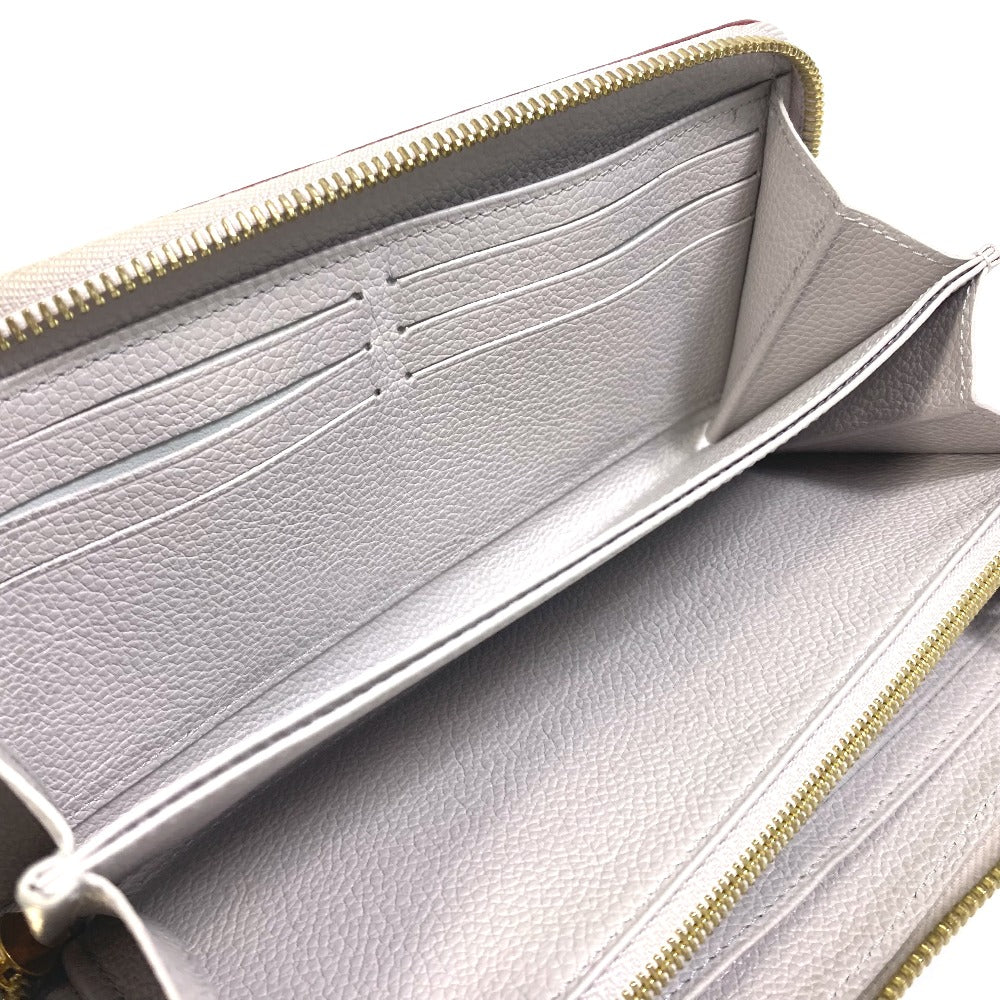 LOUIS VUITTON M69142 Monogram Empreinte Zippy Wallet, Monogram Empreinte Leather, Women's, Blue Grey