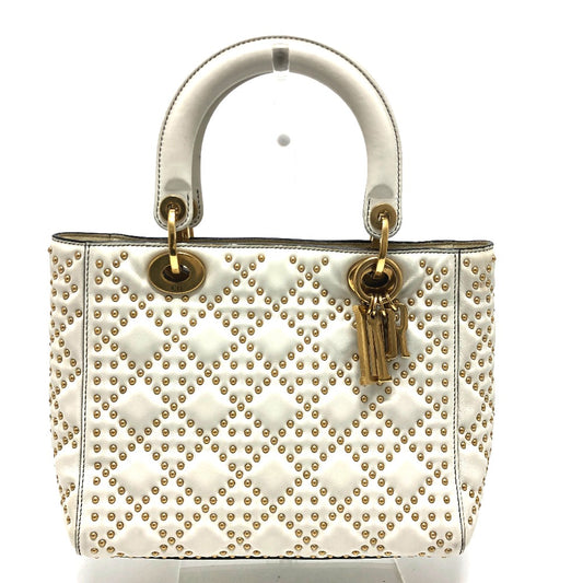 Dior M0579CVNZ030ETF カナージュ トートバッグ カバン レディディオール Ladydior ハンドバッグ レザー レディース ホワイト