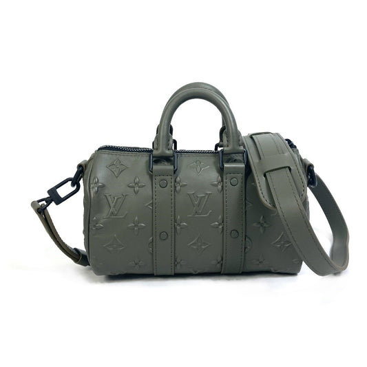 LOUIS VUITTON M57961 モノグラム シール キーポルXS カバン 2WAY ショルダーバッグ 斜め掛け 肩掛け ハンドバッグ レザー メンズ カーキ - brandshop-reference