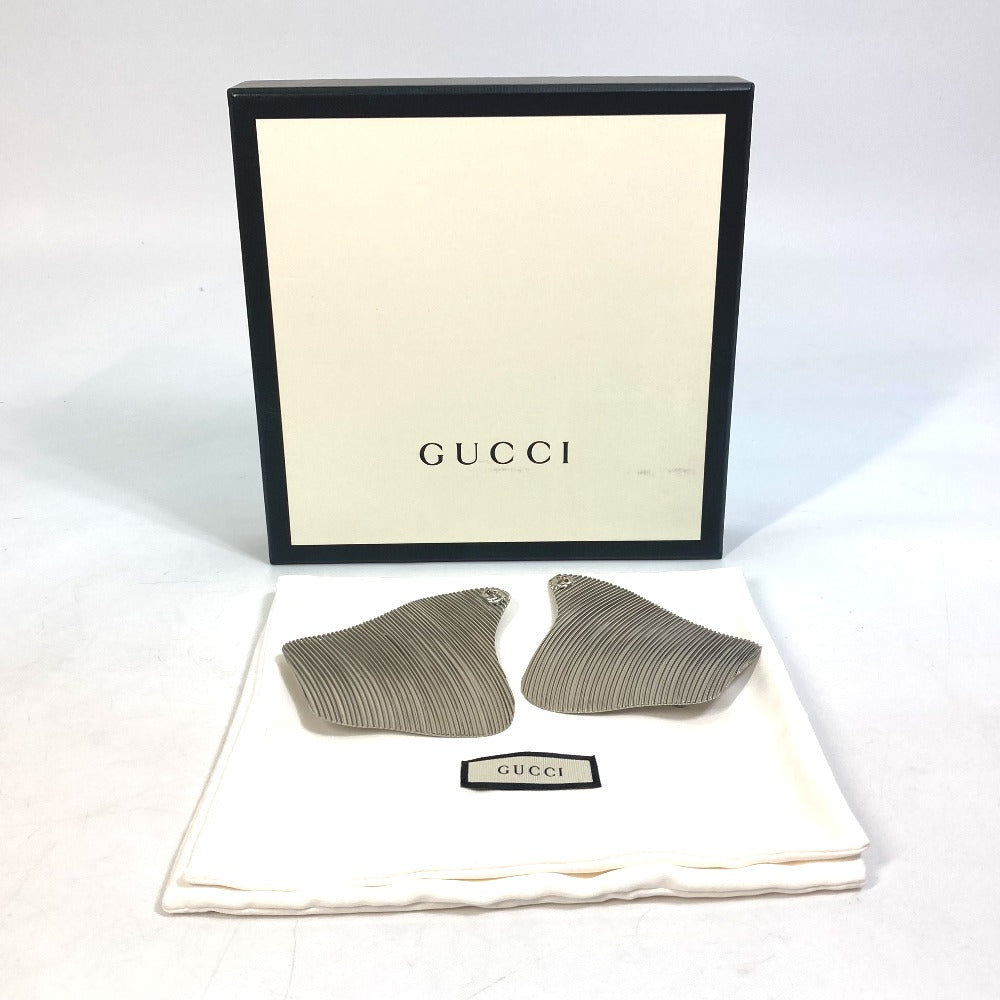 GUCCI Interlocking G Earrings, Metal, Silver, for Women