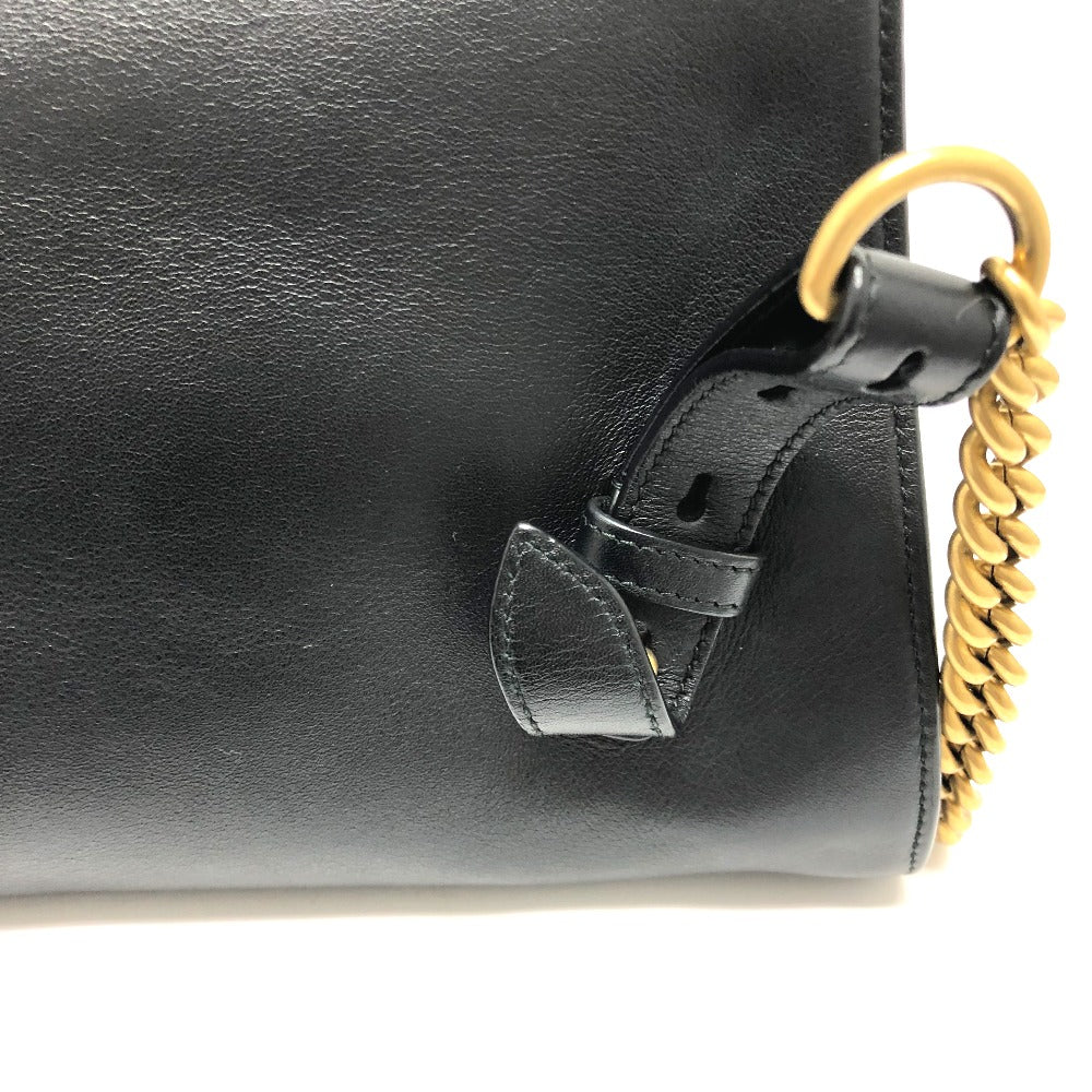 GUCCI 432266 Studded Animalier Backpack in Black Leather for Women