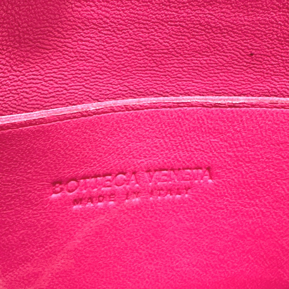 BOTTEGA VENETA Maxi Intrecciato Cassette Mini Crossbody Shoulder Bag in Pink Leather