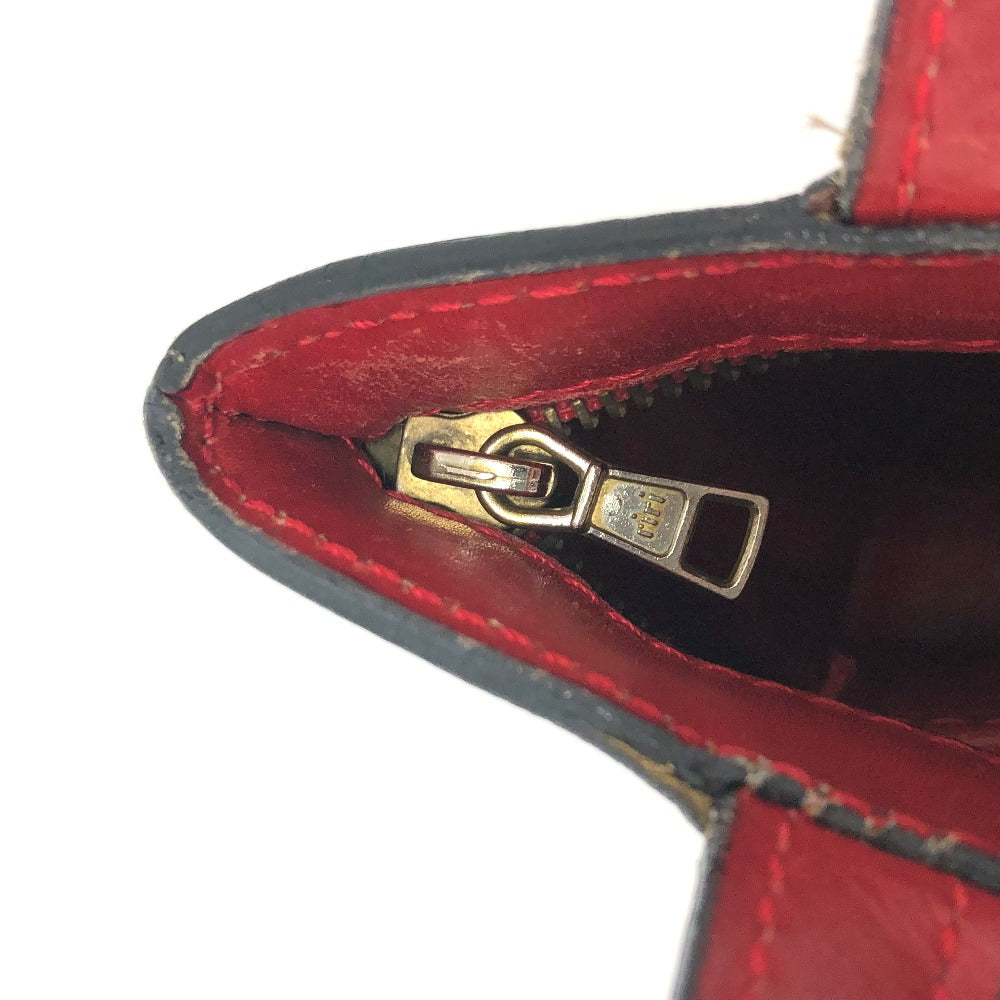 CELINE ミニトート カバン ハンドバッグ レザー レディース レッド