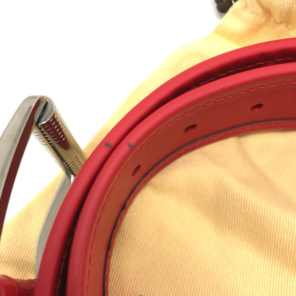 LOUIS VUITTON M9122 Damier Infini Santur Stamp Fashion Accessory Pants Belt in Damier Infini Leather, Women's, Red