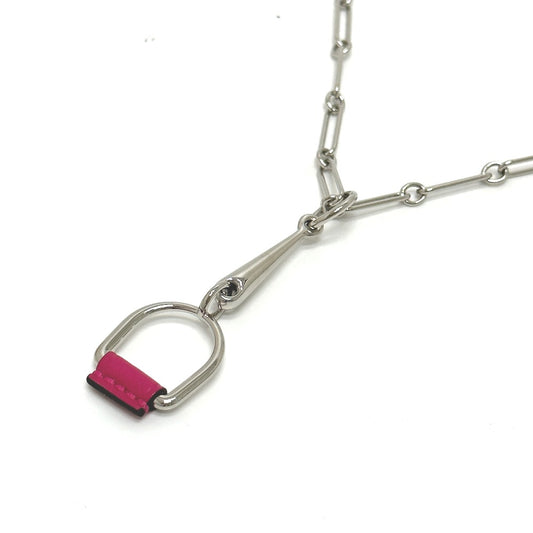 HERMES Heritage Eskettle PM Necklace Swift Women's Silver