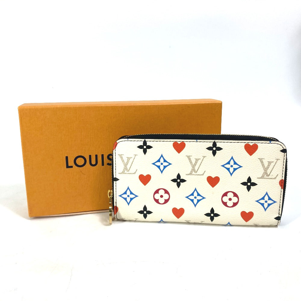 LOUIS VUITTON M57491 ハート モノグラム マルチカラー ジッピーウォレット ゲームオン 長財布 モノグラムマルチカラーキャンバス レディース ホワイト
