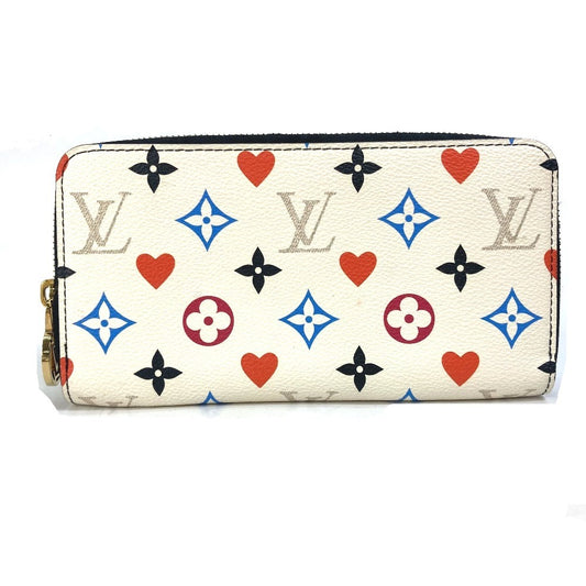 LOUIS VUITTON M57491 ハート モノグラム マルチカラー ジッピーウォレット ゲームオン 長財布 モノグラムマルチカラーキャンバス レディース ホワイト