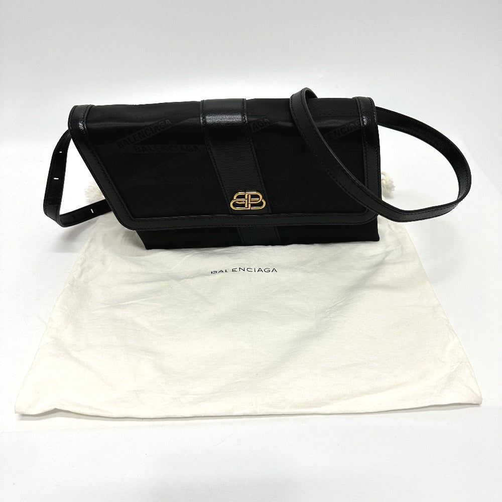 BALENCIAGA 580161 ロゴ SHIFT BAG M 2WAY カバン ショルダーバッグ ナイロン/レザー レディース - brandshop-reference