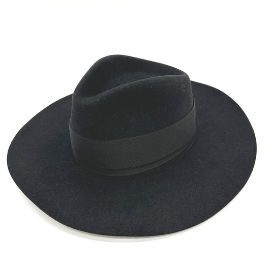 HERMES Minicoo Heart Faubourg Love Hat, Felt Wool, Women's, Black