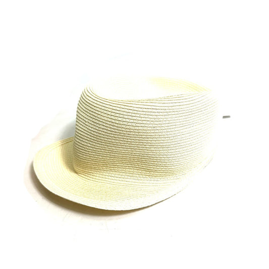 HERMES Serie Emma Straw Cap, Polyester, Women's, Ivory