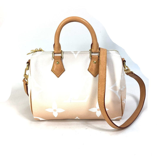 LOUIS VUITTON M45722 モノグラムジャイアント グラデーション スピーディ バンドリエール25 ミニボストンバッグ ショルダーバッグ 斜め掛け ハンドバッグ モノグラムジャイアントキャンバス レディース ブリューム オレンジ - brandshop-reference