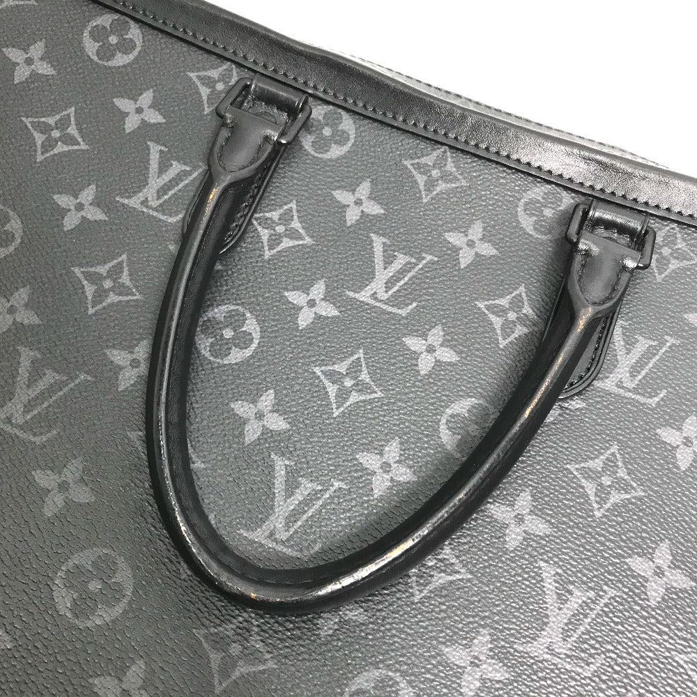 LOUIS VUITTON M44952 Monogram Eclipse Soft Trunk Briefcase, Handbag, 2-Way Shoulder Bag, Business Bag, Monogram Eclipse Canvas, Men's, Black