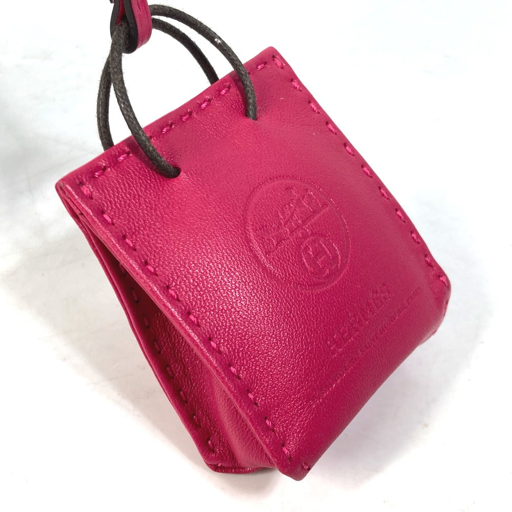 HERMES Sac Orange Bag Charm by Anjo Miro, Women's, Rose Mexico Pink