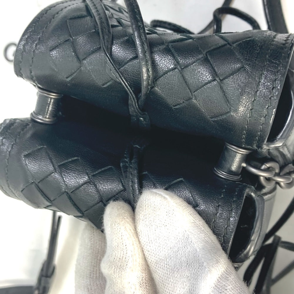 BOTTEGA VENETA イントレチャート ポシェット 斜め掛け カバン Wポーチ ショルダーバッグ レザー メンズ - brandshop-reference