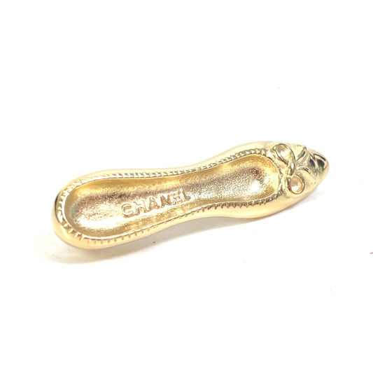 CHANEL Pumps Motif Pin Brooch B23A Accessories Brooch GP Women's Gold