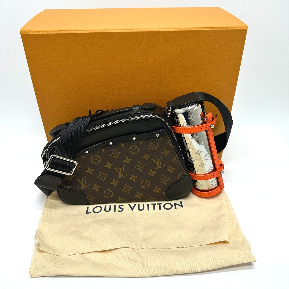 LOUIS VUITTON M46462 モノグラムマカサー バイカー メッセンジャー カバン ショルダーバッグ モノグラムマカサーキャンバス メンズ ブラウン