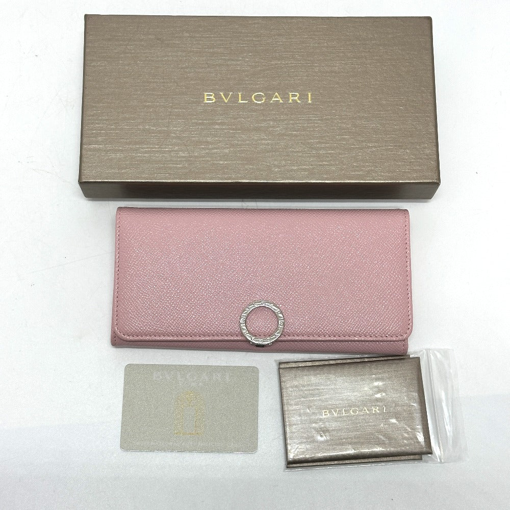 BVLGARI 291419 BVLGARI BVLGARI Long Wallet Leather Women's Pink