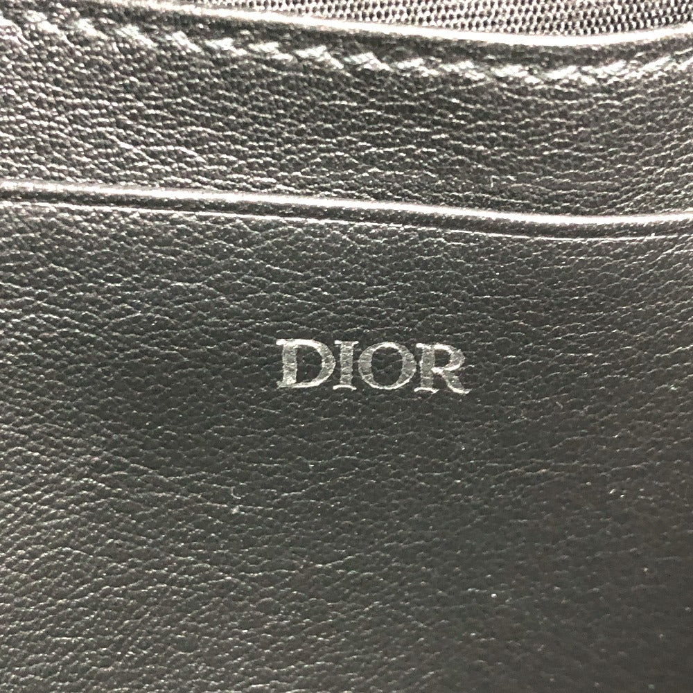Dior 2ESBC119VPD Oblique Logo Messenger Pouch Bag, Crossbody Pochette Shoulder Bag, Canvas, Men's, Navy