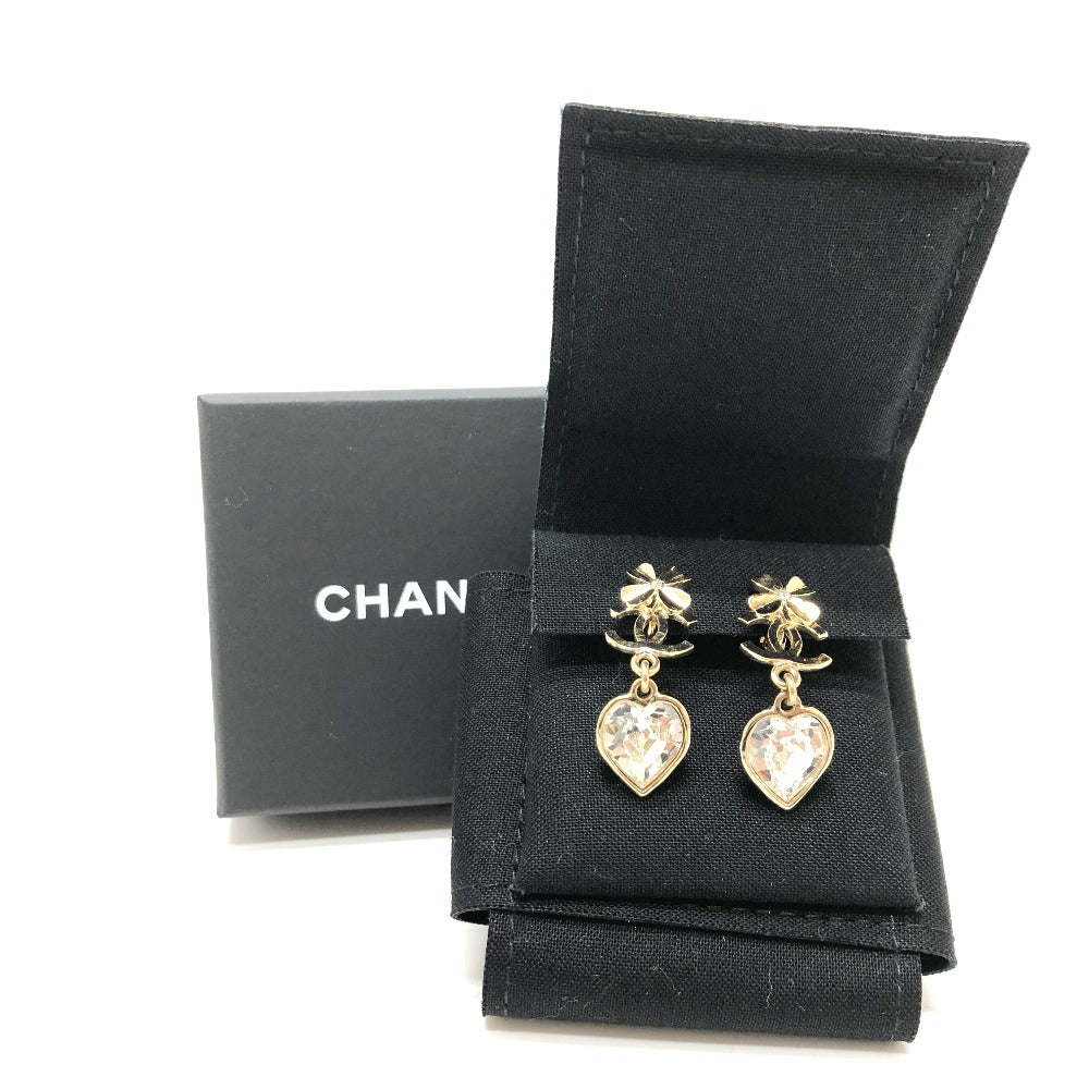 CHANEL CC ココマーク クローバー ハート B22S アクセサリー ジュエリー イヤリング GP レディース ゴールド