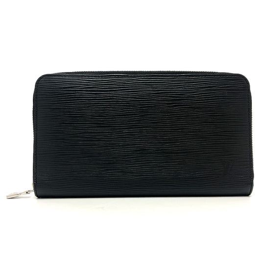 LOUIS VUITTON M63852 Epi Zippy Organizer Round Zip Long Wallet in Epi Leather, Men's, Black