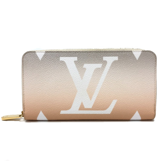 LOUIS VUITTON M80359 Monogram Giant Gradient Zippy Wallet, Long Wallet with Round Zipper, Monogram Giant Canvas, Women's, Blue Orange