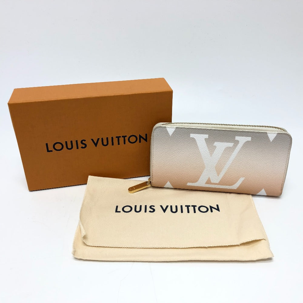 LOUIS VUITTON M80359 Monogram Giant Gradient Zippy Wallet, Long Wallet with Round Zipper, Monogram Giant Canvas, Women's, Blue Orange