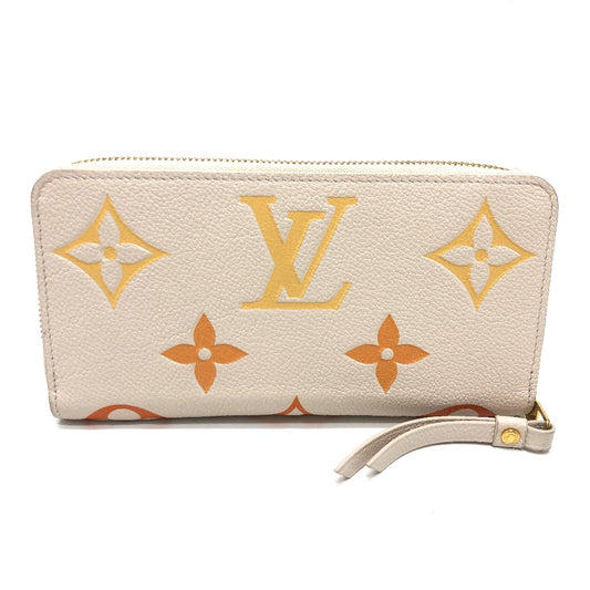 LOUIS VUITTON M80402 Monogram Empreinte Zippy Wallet, Long Wallet, Monogram Empreinte Leather, Women's, Beige