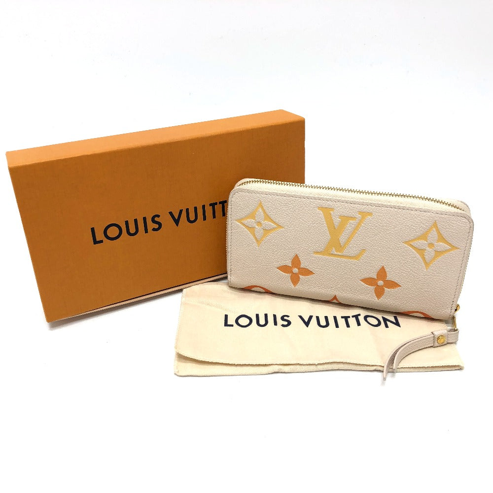 LOUIS VUITTON M80402 Monogram Empreinte Zippy Wallet, Long Wallet, Monogram Empreinte Leather, Women's, Beige