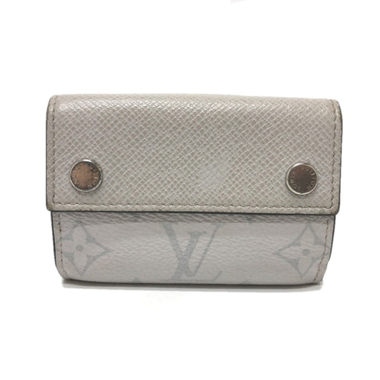 LOUIS VUITTON M67621 Taiga Rama Monogram Discovery Compact Wallet, Tri-fold Monogram Canvas, Men's, White