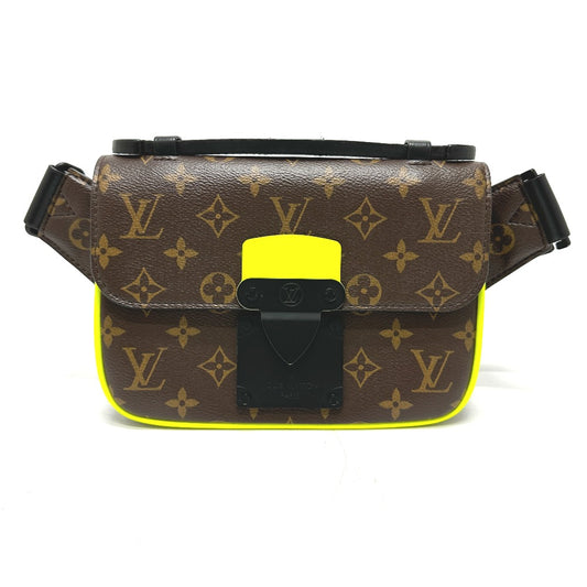 LOUIS VUITTON M45864 Monogram S-Lock Slingback Waist Bag/Shoulder Bag in Monogram Canvas, Men's, Brown