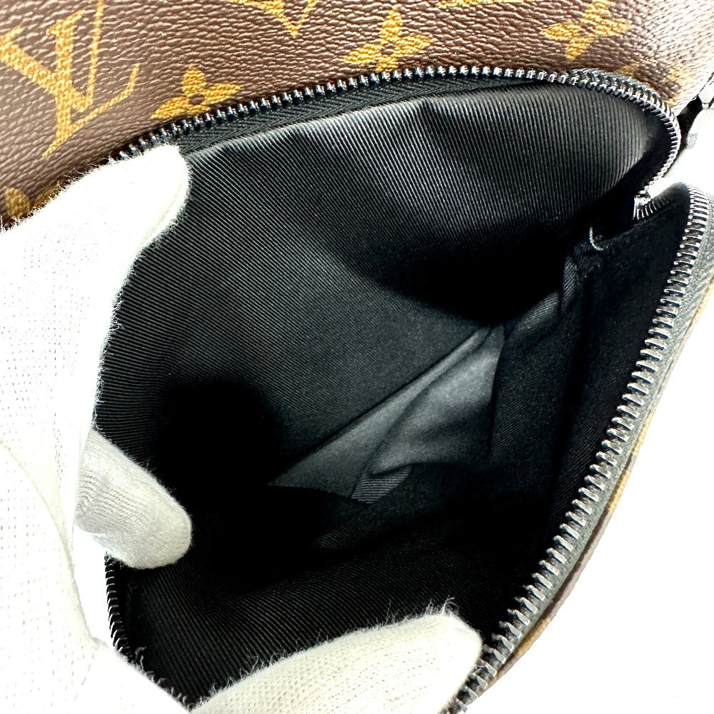 LOUIS VUITTON M45897 Monogram Macassar Avenue Sling Bag, Crossbody Bag, Men's, Brown, Monogram Macassar Canvas