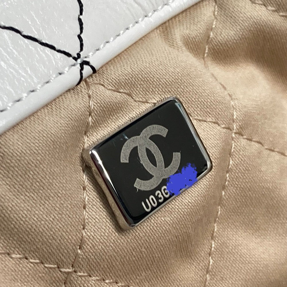 CHANEL AS3313 ハンドバッグ 2WAYバッグ CHANEL22 スモール チェーン リュックサック リュックサック ラムスキン レディース ホワイト - brandshop-reference