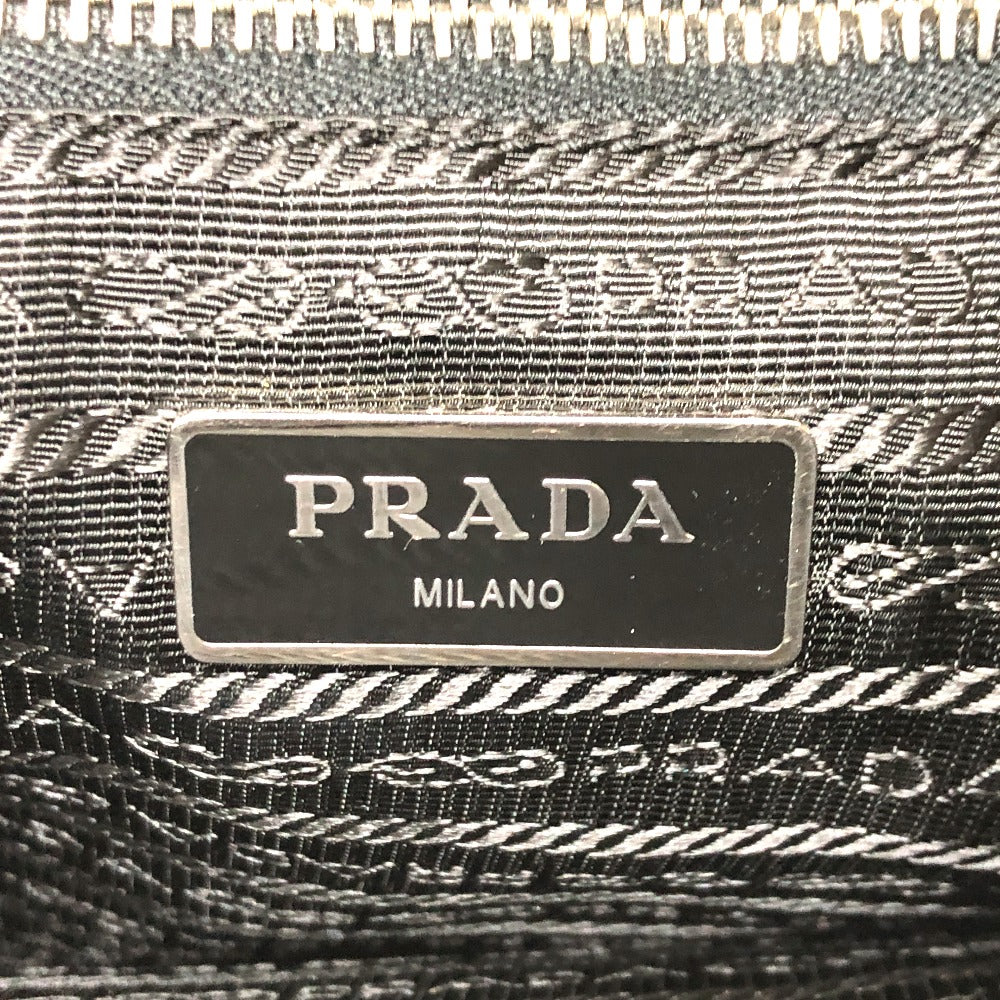 PRADA VA0793 Flap Logo Messenger Bag, Crossbody Bag, Shoulder Bag, Nylon, Men's, Black