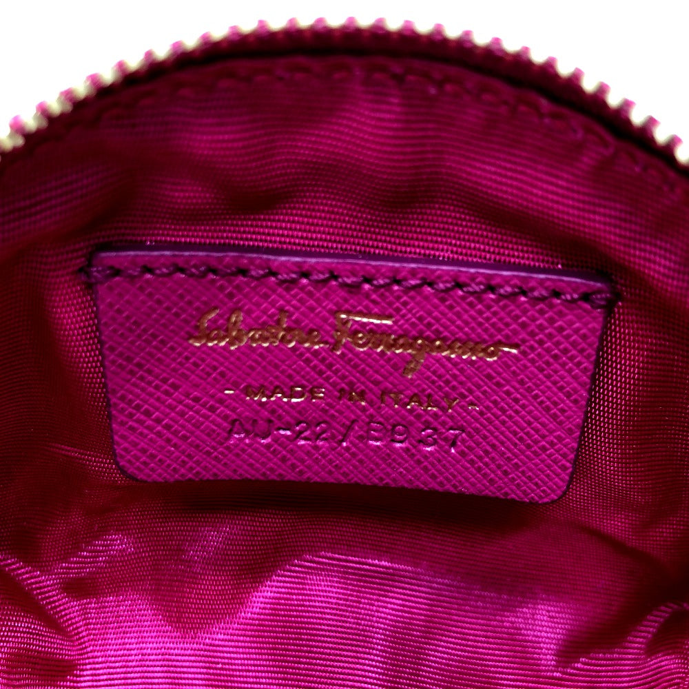 Salvatore Ferragamo ヴァラ リボン りぼん 小銭入れ 財布 コインケース レザー レディース - brandshop-reference