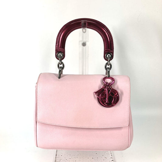 Dior Be Dior 2-Way Bag, Handbag, Shoulder Bag, Crossbody Bag, Leather, Women's, Metallic Pink