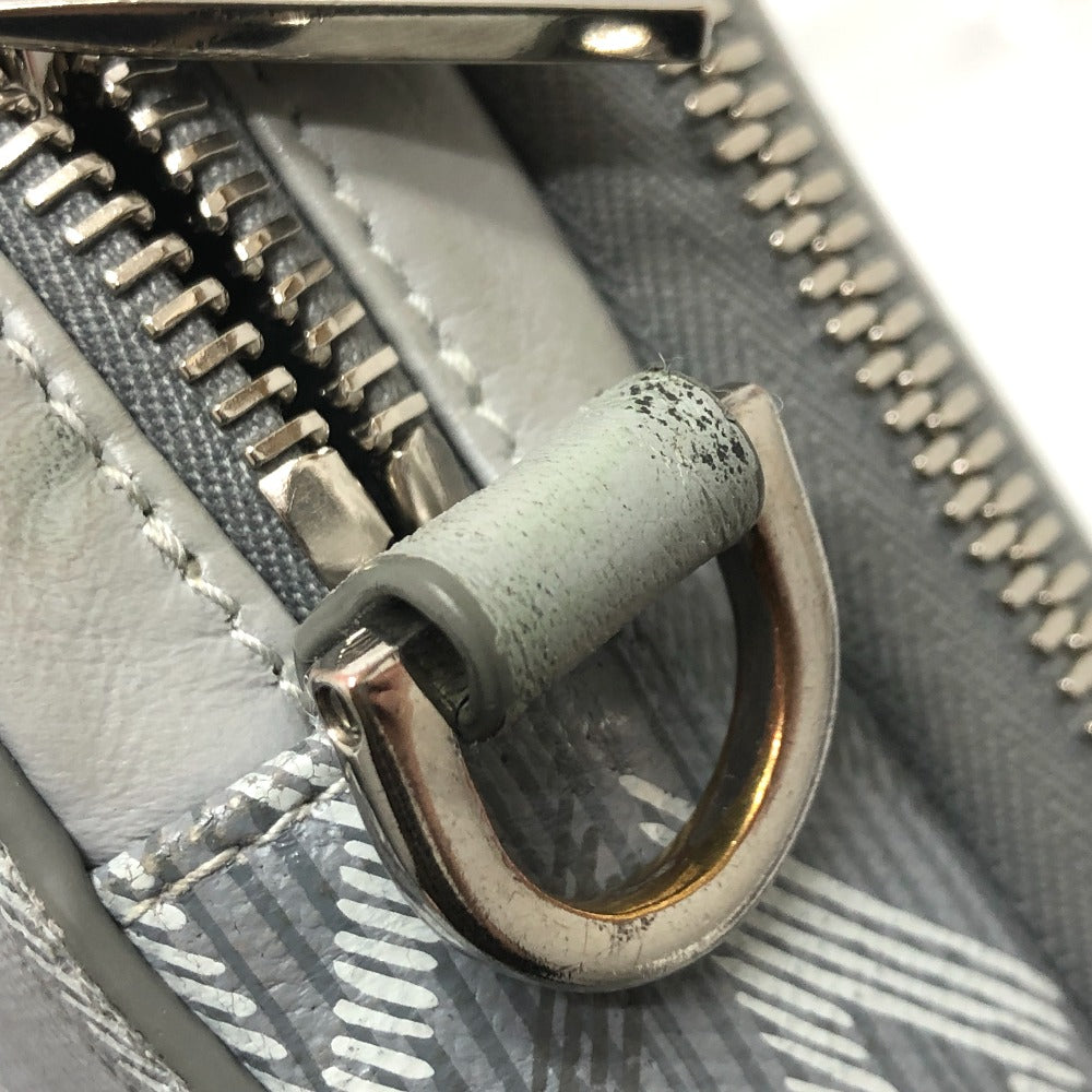 Dior 2ESBC119DCO Pochette CD Diamond Pouch Shoulder Bag, Coated Canvas, Men's, Gray