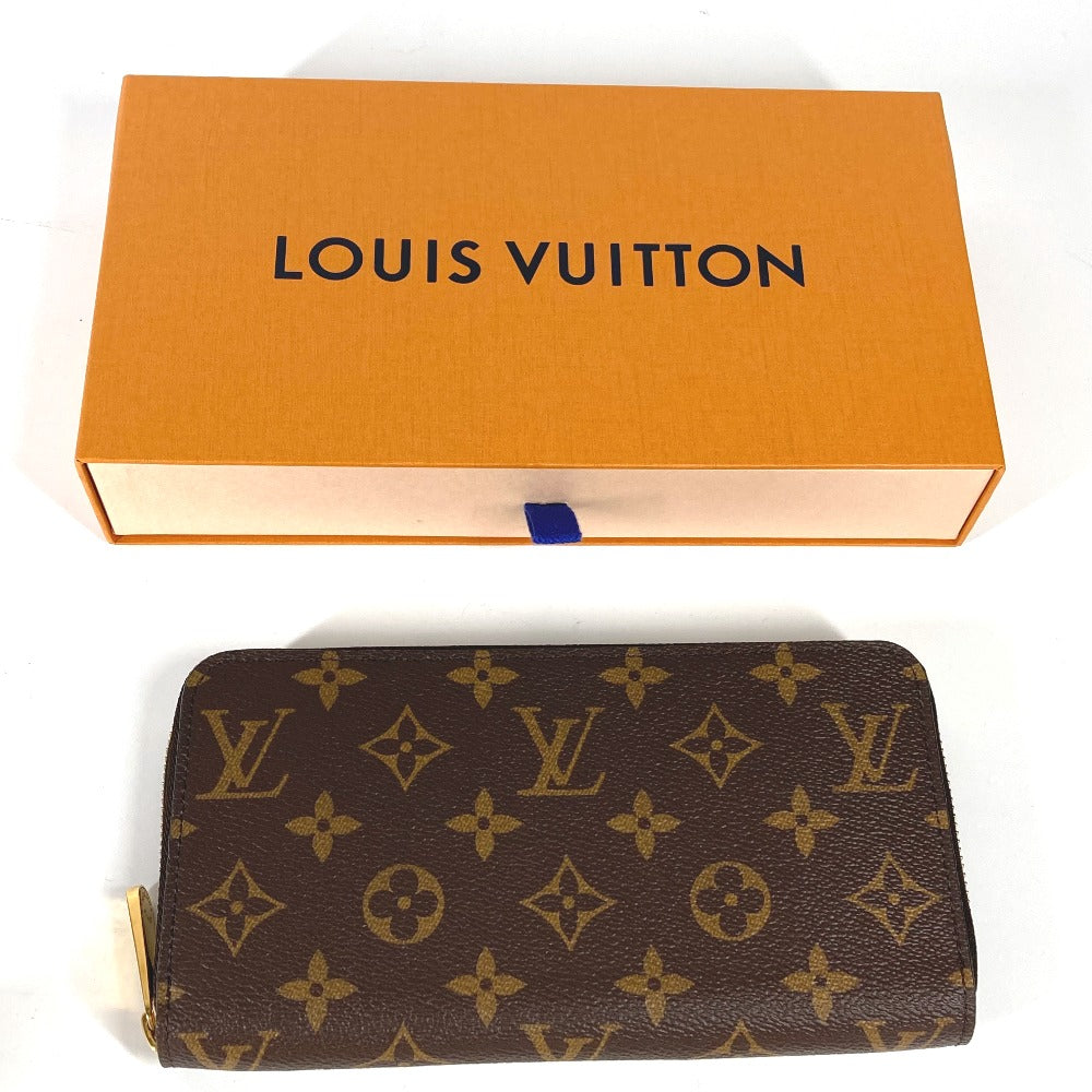 LOUIS VUITTON M41895 Monogram Zippy Wallet กระเป๋าสตางค์ซิปรอบ Monogram Canvas สำหรับผู้หญิง สี Fuchsia Brown
