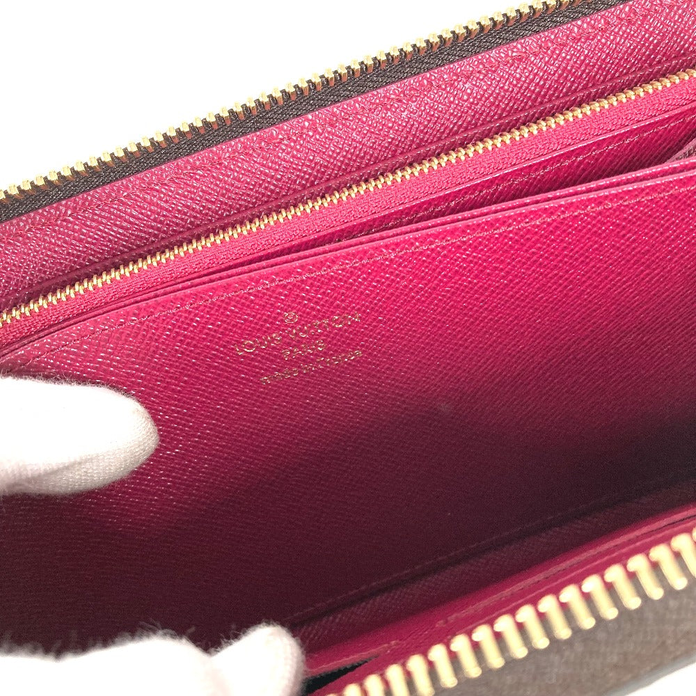 LOUIS VUITTON M41895 Monogram Zippy Wallet, Round Zipper Long Wallet, Monogram Canvas, Women's, Fuchsia Brown