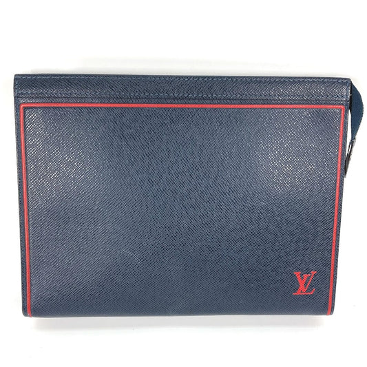 LOUIS VUITTON M63394 タイガ ポシェット ヴォワヤージュ カバン ポーチ バイカラー セカンドバッグ タイガレザー メンズ - brandshop-reference