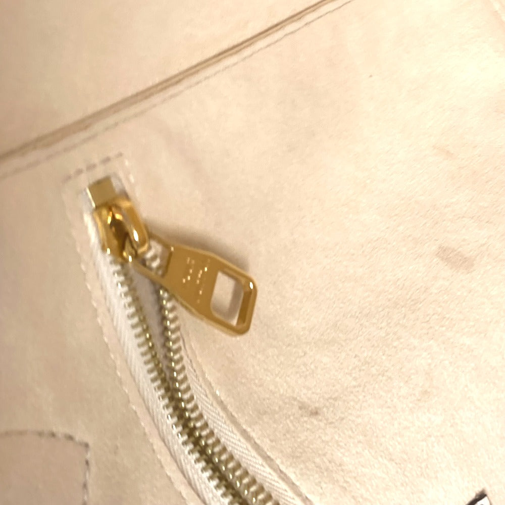 LOUIS VUITTON M46676 Monogram Empreinte Neverfull MM Shoulder Bag/Tote Bag in Monogram Empreinte Leather, Crème Beige